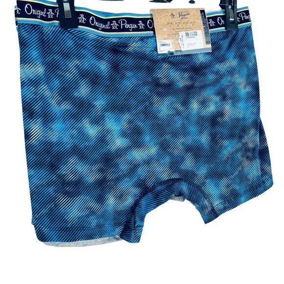 Original Penguin Men's Grey Blue 2-Pack Cotton Stretch Boxer Briefs Size L NWT - Picture 4 of 7